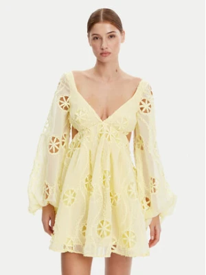 Bardot Sukienka koktajlowa 59858DB Żółty Regular Fit