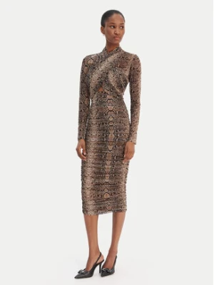 Bardot Sukienka koktajlowa Aliyah 56305DB4 Brązowy Slim Fit