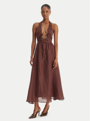 Bardot Sukienka koktajlowa Cavarly 60361DB Brązowy Regular Fit