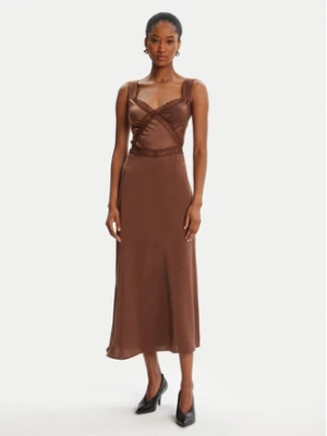 BARDOT Sukienka koktajlowa Emory Lace Slip 58603DB Brązowy Regular Fit