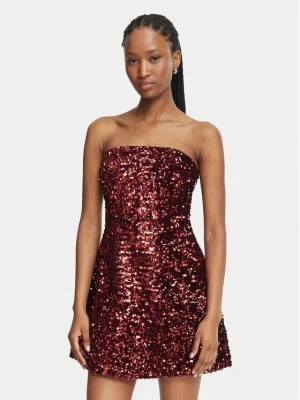 Bardot Sukienka koktajlowa Helene 60027DB Bordowy A-Line Fit