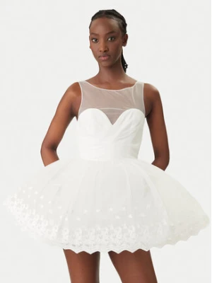 Bardot Sukienka koktajlowa Hilda Hoop 60223DB Biały Regular Fit