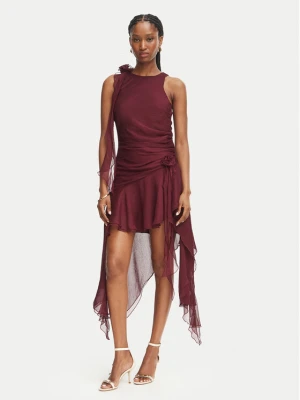 Bardot Sukienka koktajlowa Ivana 59046DB2 Bordowy Regular Fit
