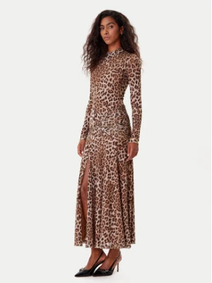BARDOT Sukienka koktajlowa Lea Printed 58853DB8 Brązowy Regular Fit