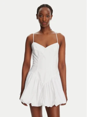 BARDOT Sukienka koktajlowa Lissett Poplin 59794DB Biały Slim Fit