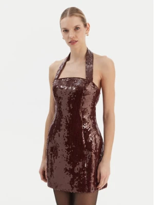 Bardot Sukienka koktajlowa Nevelle 59857DB2 Bordowy Slim Fit