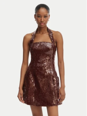 Bardot Sukienka koktajlowa Nevelle 59857DB2 Bordowy Slim Fit