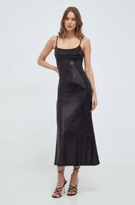 Bardot sukienka IRA kolor czarny maxi dopasowana 59153DB