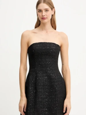 Bardot sukienka kolor czarny mini rozkloszowana 59333DB9