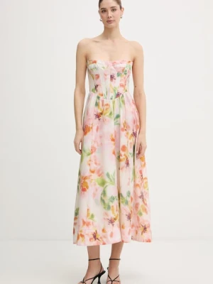 Bardot sukienka letnia z lyocellem