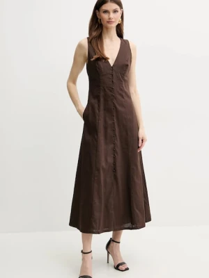 Bardot sukienka lniana CORDELIA