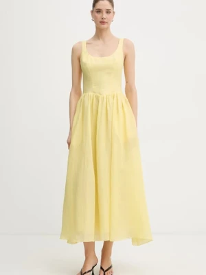 Bardot sukienka princeska z bawełną