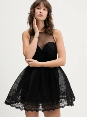 Bardot sukienka rozkloszowana