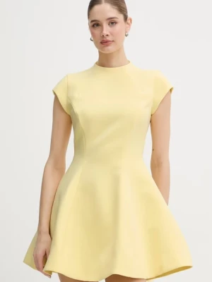 Bardot sukienka rozkloszowana z wiskozą