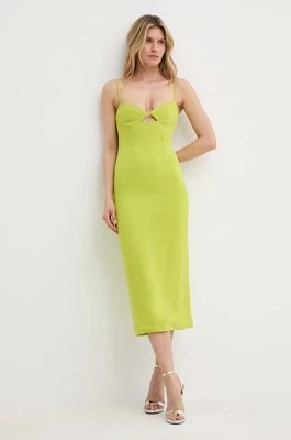 Bardot sukienka VIENNA kolor zielony midi dopasowana 58558DB