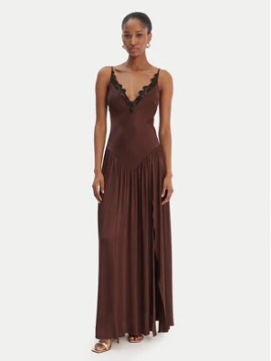 Bardot Sukienka wieczorowa Aderia 60248DB Brązowy Slim Fit