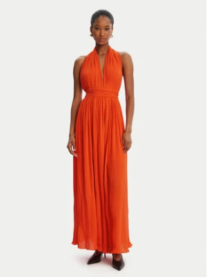 Bardot Sukienka wieczorowa Amala Pleated Halter 60031DB Czerwony Regular Fit