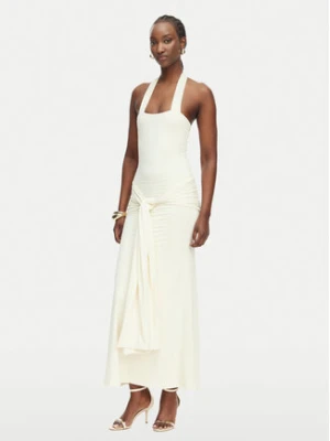 Bardot Sukienka wieczorowa Emilia 60386DB Kremowy Slim Fit