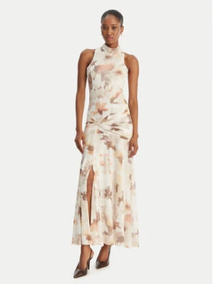 Bardot Sukienka wieczorowa Leanna 60373DB1 Écru Slim Fit