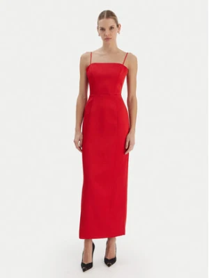 Bardot Sukienka wieczorowa Lucille 60179DB Czerwony Slim Fit