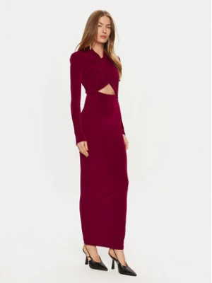 Bardot Sukienka wieczorowa Reno 58742DB Czerwony Slim Fit