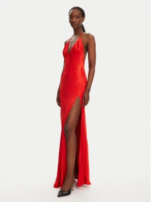BARDOT Sukienka wieczorowa YVE Halter 59315DB Czerwony Slim Fit