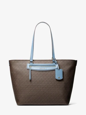 Bardzo duża podróżna torba tote Jet Set z charakterystycznym logo Michael Kors CHAMBRAY (Niebieski)