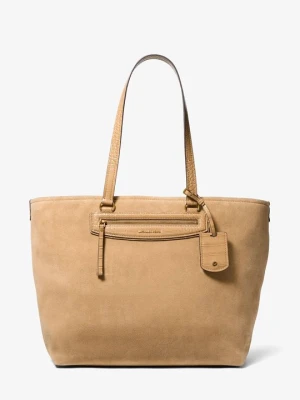 Bardzo duża podróżna torba tote Jet Set z zamszu Michael Kors