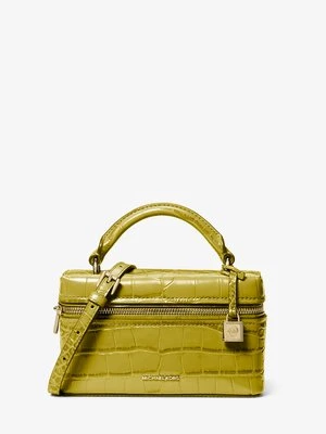 Bardzo mała przepinana torebka do przewieszenia przez ramię Jana ze skóry z fakturą łuski krokodyla MICHAEL Michael Kors