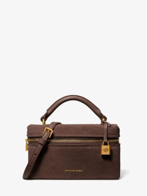 Bardzo mała przepinana torebka Jana do przewieszenia przez ramię ze skóry Michael Kors CZEKOLADOWY (Brązowy)