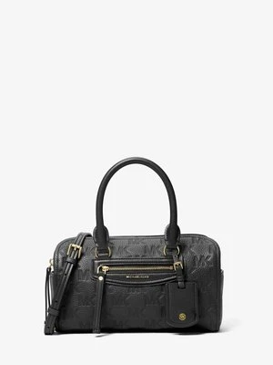 Bardzo mała skórzana podróżna torba Jet Set typu worek do przewieszenia przez ramię z wytłoczonym logo MICHAEL Michael Kors