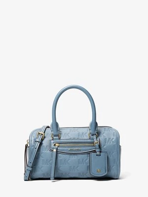 Bardzo mała skórzana podróżna torba Jet Set typu worek do przewieszenia przez ramię z wytłoczonym logo MICHAEL Michael Kors