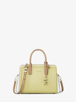 Bardzo mała skórzana torebka przez ramię Laila z blokami kolorów MICHAEL Michael Kors