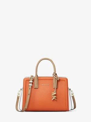 Bardzo mała skórzana torebka przez ramię Laila z blokami kolorów MICHAEL Michael Kors