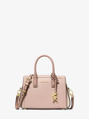Bardzo mała torba Laila do przewieszenia przez ramię ze skóry groszkowej Michael Kors złoty