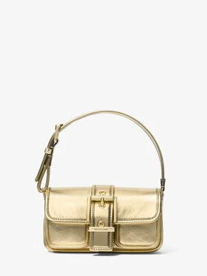 Bardzo mała torba na ramię Colby ze skóry metalicznej MICHAEL Michael Kors