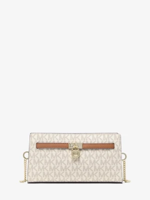 Bardzo mała torebka do przewieszenia przez ramię Hamilton Moderne z charakterystycznym logo i odpinanym paskiem Michael Kors