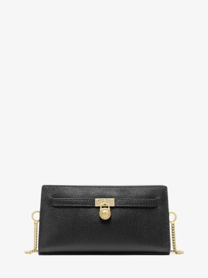 Bardzo mała torebka do przewieszenia przez ramię Hamilton Moderne z charakterystycznym logo i odpinanym paskiem Michael Kors CZARNY (Czarny)