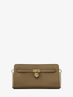 Bardzo mała torebka do przewieszenia przez ramię Hamilton Moderne z charakterystycznym logo i odpinanym paskiem Michael Kors LODEN (Zielony)