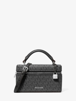 Bardzo mała torebka do przewieszenia przez ramię Jana z charakterystycznym logo i odpinanym paskiem Michael Kors CZARNY (Czarny)