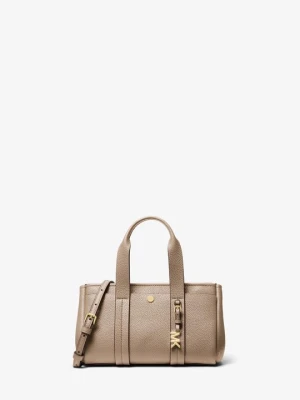 Bardzo mała torebka do przewieszenia przez ramię Romee z groszkowej skóry Michael Kors BRZOZOWY (Naturalny)