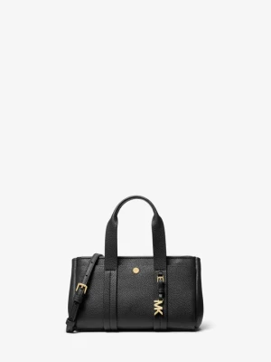 Bardzo mała torebka do przewieszenia przez ramię Romee z groszkowej skóry Michael Kors CZARNY (Czarny)