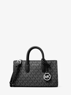 Bardzo mała torebka Scarlett do przewieszenia przez ramię z charakterystycznym logo Michael Kors CZARNY (Czarny)