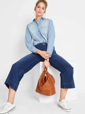 Bardzo miękkie dżinsy 7/8, culotte bonprix