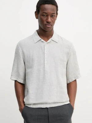BARENA VENEZIA polo lniane Camicia Mola szary
