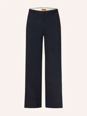 Barena Venezia Spodnie Delfo Regular Fit Z Lnem blau