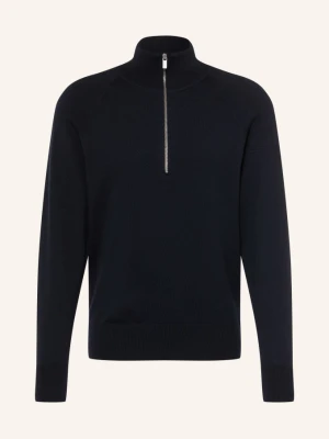 Barena Venezia Sweter Typu Troyer Molo Basilio Z Wełny Merynosowej blau GRANATOWY