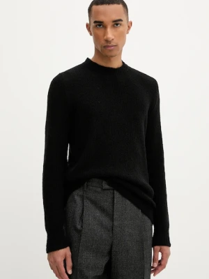 BARENA VENEZIA sweter z wełną Knitwear Mareselo męski kolor czarny z półgolfem KNU5294.509