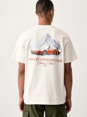 Baron Filou T-shirt bawełniany beżowy