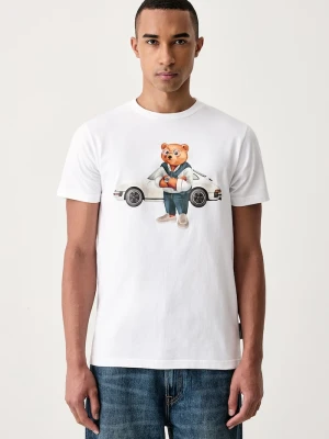 Baron Filou T-shirt bawełniany biały